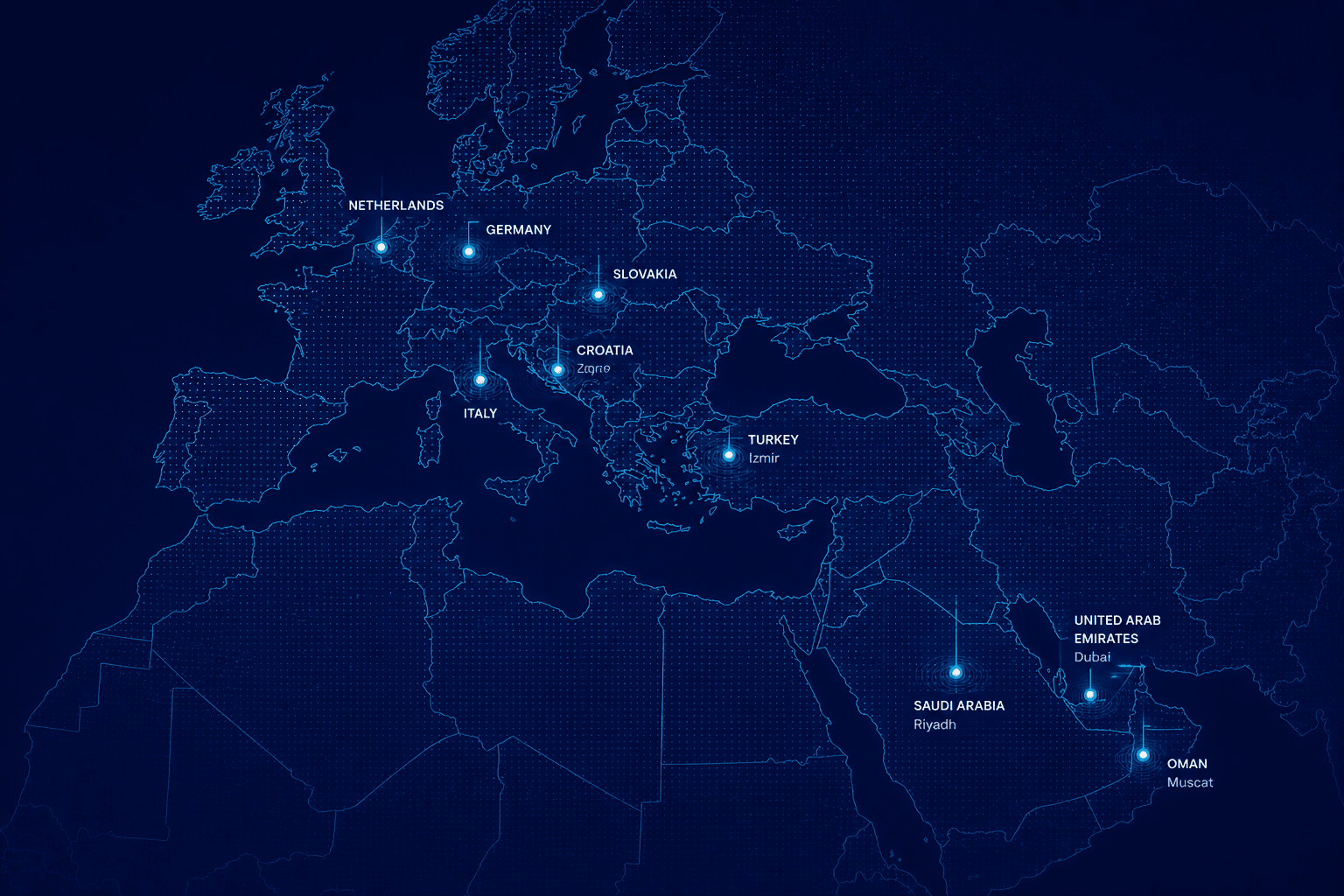 Global presence map